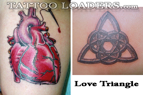 love triangle tattoo