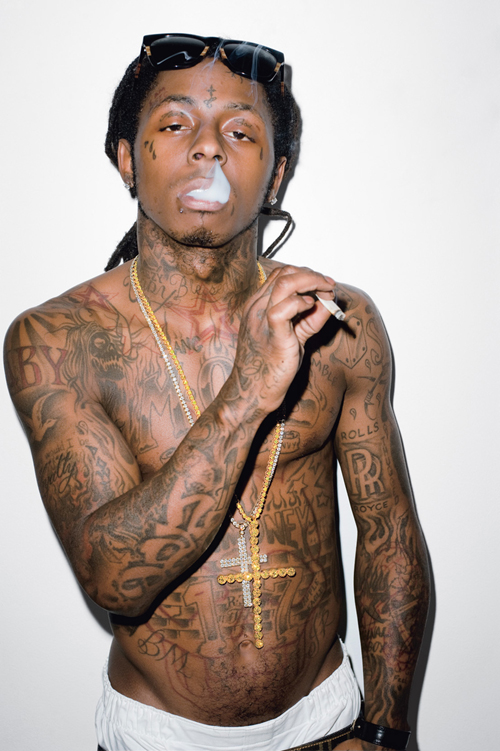 Lil Wayne Tattoos. What the heck is a dragon fountain red tattoo wayne and
