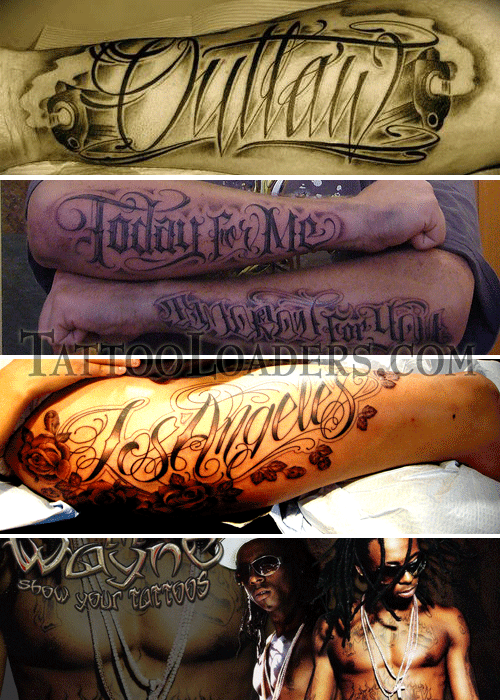 gangsta style tattoos