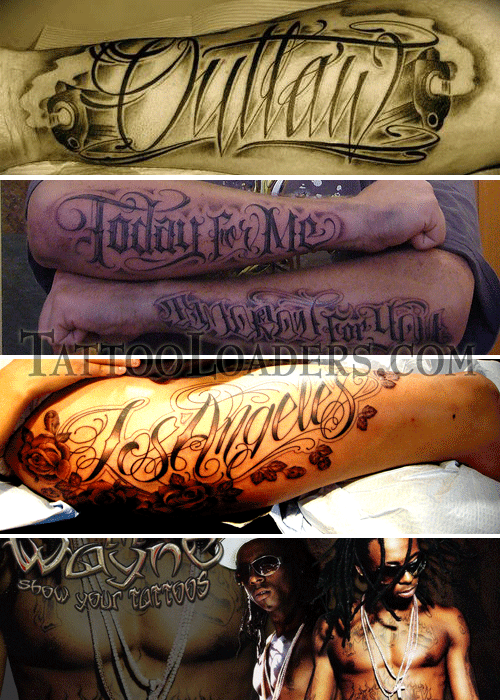 arabic writing tattoos gangsta style tattoos For some reason it seems that 